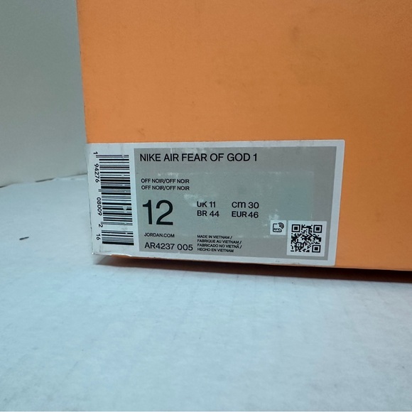 Nike Air Fear of God Triple Black Complete - Picture 8 of 15